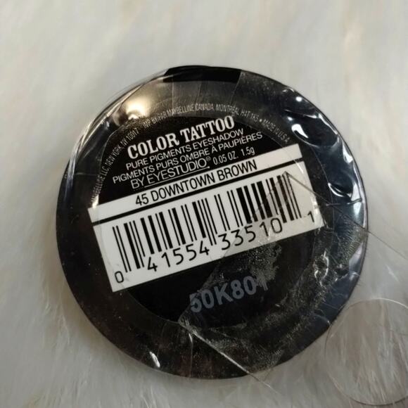 Maybelline Color Tattoo Pure Pigments 24hr Eyeshadow NWOT color black/blue/brown - Picture 3 of 5